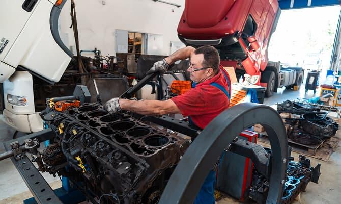 Ремонт двигателей грузовых автомобилей